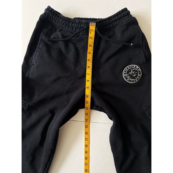 Gymshark Sweatpants Joggers Men XS Black Drawstring Pockets Cargo Fitness - Picture 8 of 10